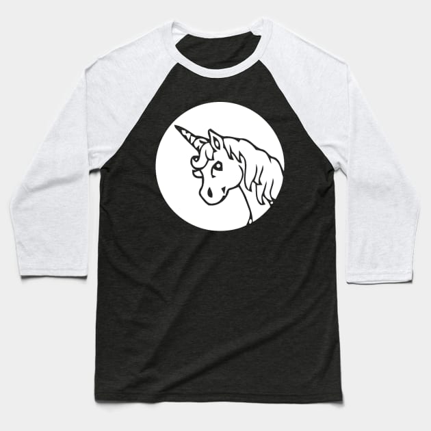 Unicorn Baseball T-Shirt by Mariteas